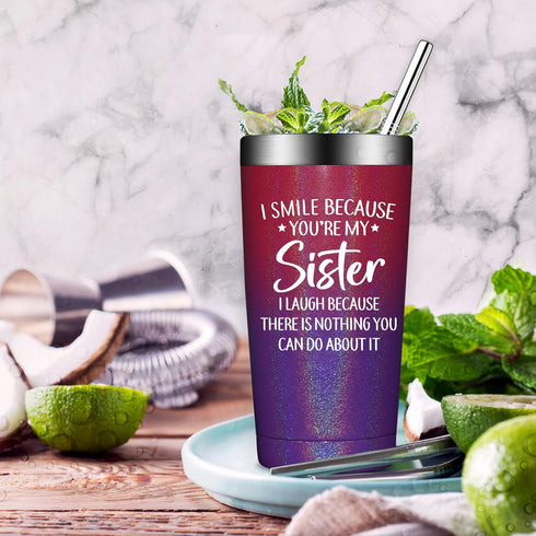 Sisters Tumbler Cup  Perfect Gifts for Sister  Mom